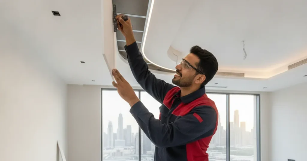 Gypsum & False Ceiling Services in Dubai — Al-Rahim Technical Services